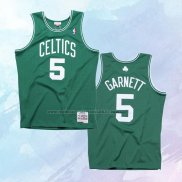 NO 5 Kevin Garnett Camiseta Boston Celtics Hardwood Classics Throwback Verde