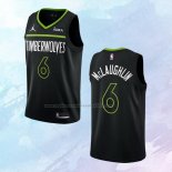 NO 6 Jordan McLaughlin Camiseta Minnesota Timberwolves Statement Negro 2022-23