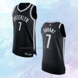 NO 7 Kevin Durant Camiseta Brooklyn Nets Icon Autentico Negro