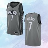 NO 7 Kevin Durant Camiseta Brooklyn Nets Statement Gris 2019-20