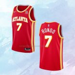 NO 7 Rajon Rondo Camiseta Atlanta Hawks Icon Rojo 2020-21