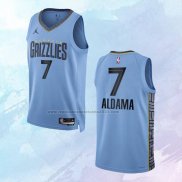 NO 7 Santi Aldama Camiseta Memphis Grizzlies Statement Azul 2022-23