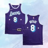 NO 8 Kobe Bryant Camiseta Los Angeles Lakers Ciudad Edition Violeta 2021-22