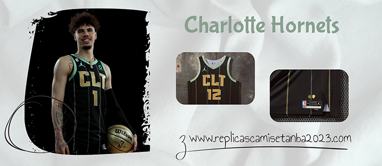 Camiseta Charlotte Hornets Replicas 2023