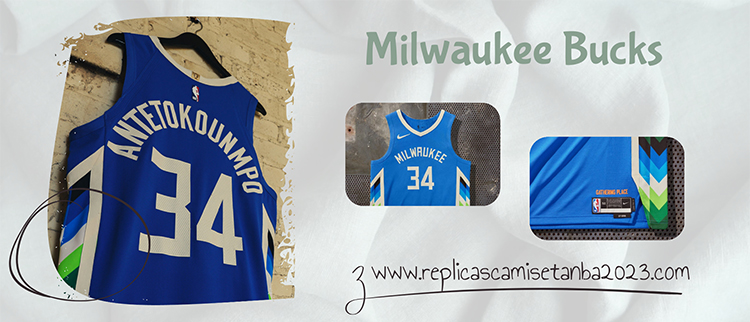 Camiseta Milwaukee Bucks Replicas 2023