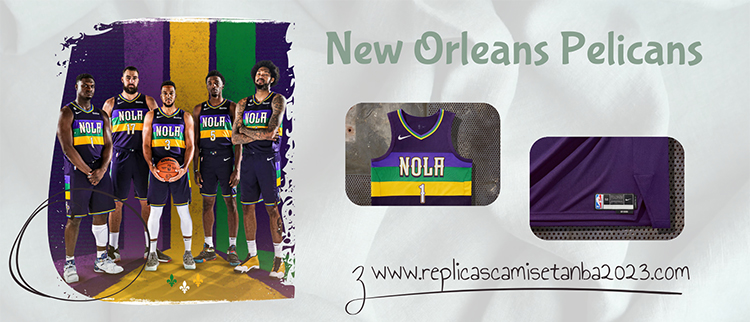 Camiseta New Orleans Pelicans Replicas